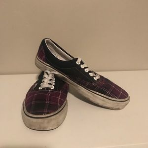 Purple Plaid Vans